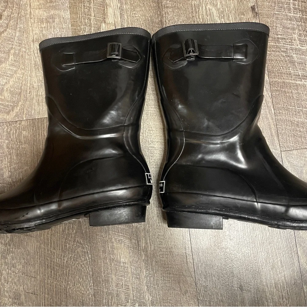 L.L. Bean Women's Black Winter‎ Rain Boots size 10